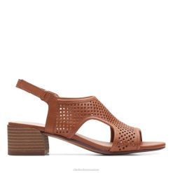 Clarks en cuir marron caroleigh star femmes N6R8B3424 Clarks cuir beige
