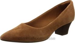 Clarks - Escarpins teresa en daim beige foncé pour femmes femmes N6R8B1953 Clarks daim beige foncé