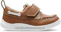 Clarks garçons chaussures décontractées style bateau nuage snap enfants N6R8B1371 Clarks