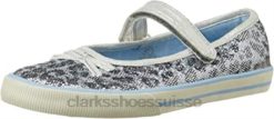 clarks glamit junior argent unisexe N6R8B2978 Clarks argent
