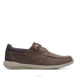 clarks gorwmoc nubuck marron Hommes N6R8B3610 Clarks nubuck marron
