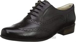 Clarks Hamble Oak Chaussures brogues pour femmes en cuir noir femmes N6R8B634 Clarks Cuir noir