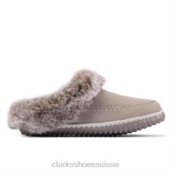 clarks home2 soft en daim gris femmes N6R8B3896 Clarks daim gris