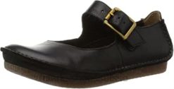 clarks janey june sandales à bride cheville pour femme noir femmes N6R8B650 Clarks Cuir noir