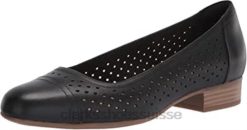 Clarks Juliet Cedar Ballerines Femme Cuir Noir femmes N6R8B1490 Clarks