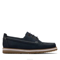 clarks marine nubuck dentelle durston Hommes N6R8B3753 Clarks nubuck bleu marine