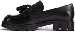 Clarks - Mocassins Teala noirs en cuir unisexe N6R8B2738 Clarks