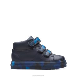 Clarks Nova Fun Enfant Marine Camo Marine Camo unisexe N6R8B5738 Clarks camouflage marine