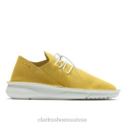 clarks origin jaune faible en daim Hommes N6R8B4456 Clarks daim jaune