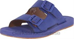 Clarks Paylor Pax Slide pour femme Bleu synthétique femmes N6R8B2827 Clarks