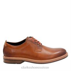 Clarks Pitney Walk en cuir cognac Hommes N6R8B4448 Clarks cuir cognac