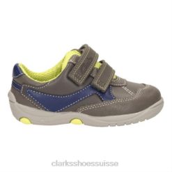 clarks ru cove fst g fit cuir gris enfants N6R8B4842 Clarks cuir gris