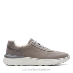 Clarks Sprint Lite Lace en nubuck gris Hommes N6R8B4459 Clarks nubuck gris