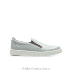 Clarks Street Verve Jnr G Fit en cuir gris unisexe N6R8B4979 Clarks cuir gris
