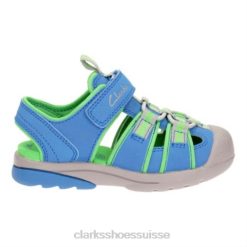 clarks synthétique bleu beach mate fst f fit unisexe N6R8B4862 Clarks synthétique bleu
