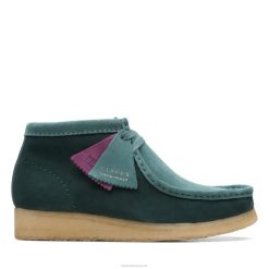 clarks wallabee botte sarcelle combi femmes N6R8B3138 Clarks combi sarcelle