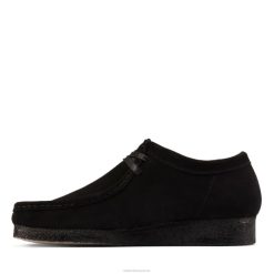clarks wallabee chaussures à lacets noir unisexe N6R8B6946 Clarks noir