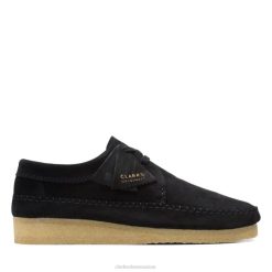 Clarks Weaver en daim noir Hommes N6R8B6592 Clarks Suède noir
