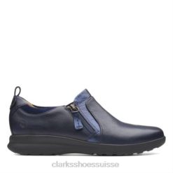 combi bleu marine un ornament zip clarks femmes N6R8B3932 Clarks combinaison marine