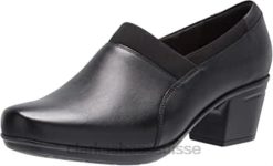 combi cuir textile noir femme emslie summit mocassin clarks femmes N6R8B2412 Clarks combinaison textile cuir noir