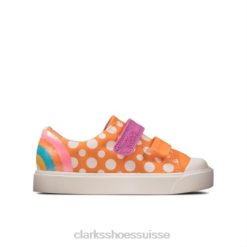 combinaison orange clarks city bright fst f fit enfants N6R8B4592 Clarks combinaison orange