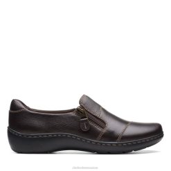 cora harbour cuir marron foncé clarks cuir marron foncé unisexe N6R8B6253 Clarks cuir marron foncé