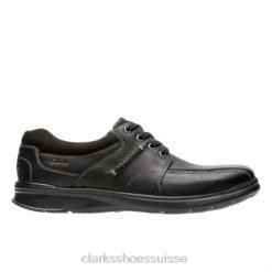 cotrell walk clarks cuir huileux noir Hommes N6R8B4439 Clarks cuir gras noir