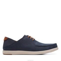 cravate bratton clarks nubuck marine Hommes N6R8B3693 Clarks nubuck bleu marine