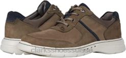 cravate clarks un brawley en nubuck gris unisexe N6R8B1756 Clarks nubuck gris