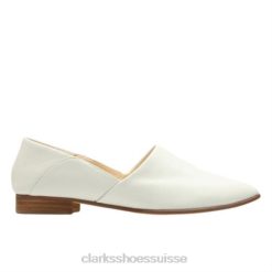 cuir blanc Clarks pur ton femmes N6R8B4263 Clarks cuir blanc