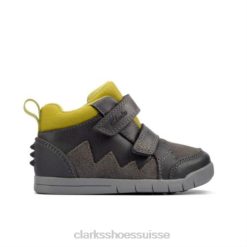 cuir gris rex park fst f fit clarks unisexe N6R8B4780 Clarks cuir gris