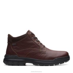 cuir mahoga ny clarks rockie 2 up gore-tex cuir mahoga ny unisexe N6R8B5667 Clarks cuir d'acajou