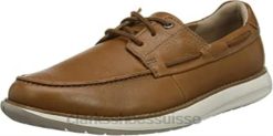 cuir marron beige cuir marron baskets basses en dentelle un pilot pour hommes clarks Hommes N6R8B1620 Clarks cuir beige marron cuir beige