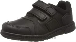 cuir noir blake street chaussures d'école en cuir noir pour garçons avec bande anti-déchirure clarks enfants N6R8B812 Clarks Cuir noir