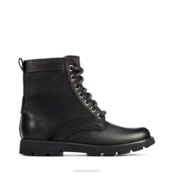 cuir noir clarks heath blettes kid cuir noir enfants N6R8B5936 Clarks Cuir noir