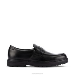 cuir noir clarks loxham craft jeunesse cuir noir enfants N6R8B5963 Clarks Cuir noir