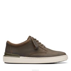 derbies clarks court lite en cuir olive Hommes N6R8B3576 Clarks cuir olive