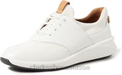 derbys clarks en cuir blanc et dentelle un rio pour femme femmes N6R8B604 Clarks cuir blanc blanc