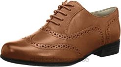 derbys hamble oak lea clarks marron beige foncé pour femmes femmes N6R8B571 Clarks Léa marron beige foncé