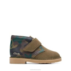 Desert Boot 2 à camouflage kaki pour tout-petit Clarks à camouflage kaki enfants N6R8B6884 Clarks camouflage kaki