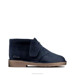 desert boot 2 kid daim marine clarks daim marine enfants N6R8B5797 Clarks daim bleu marine