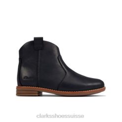 draw north inf f fit clarks en cuir bleu marine unisexe N6R8B4566 Clarks cuir marine