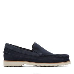 Durleigh Edge Clarks en daim bleu marine Hommes N6R8B3711 Clarks daim bleu marine