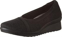 escarpins compensés caddell dash pour femmes en textile noir clarks femmes N6R8B2572 Clarks textile noir