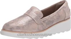 étain daim clarks femmes sharon gracie pen ny mocassins femmes N6R8B2968 Clarks daim étain