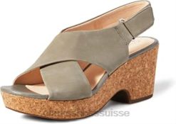 femmes 261479 304 sandales à bride de cheville clarks beige (sage nubuck sage nubuck) femmes N6R8B1543 Clarks