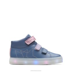 flare show kid cuir bleu clair clarks cuir bleu clair unisexe N6R8B5733 Clarks cuir bleu clair