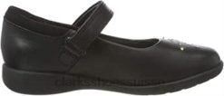 garçon filles etch spark t ballerines clarks noir enfants N6R8B173 Clarks