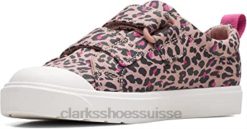 girl's city bright k sneaker rose combi clarks enfants N6R8B1758 Clarks combinaison rose