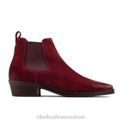 haut alcina clarks merlot daim unisexe N6R8B4205 Clarks daim merlot